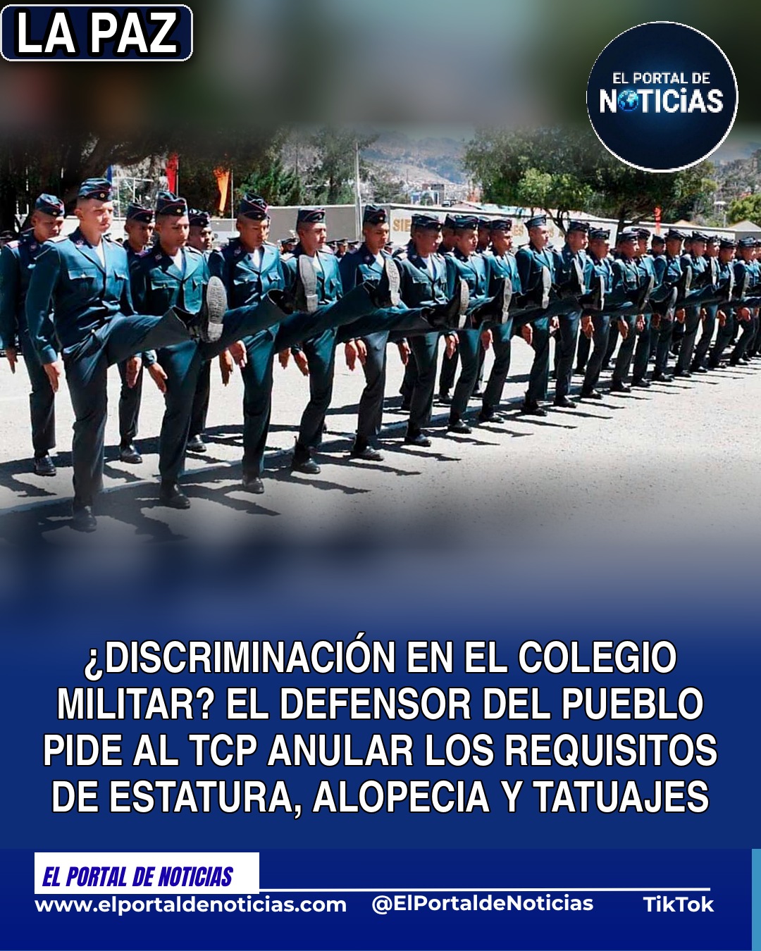 Defensor del Pueblo pide al TCP declarar inconstitucionales los requisitos del Colegio Militar