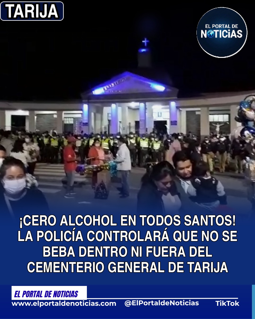 Policía de Tarija alcohol Cementerio General
